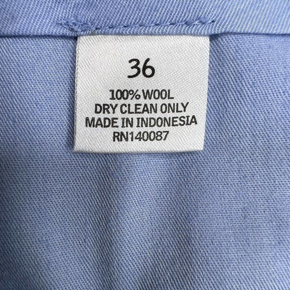 Hart Schaffner Marx Men's Gray 100% Wool Tapered Leg Dress Pants 36X31 - Picture 11 of 12